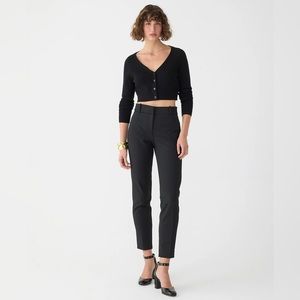 J.Crew Cameron Slim Cropped Pants, Black, size 6 classic